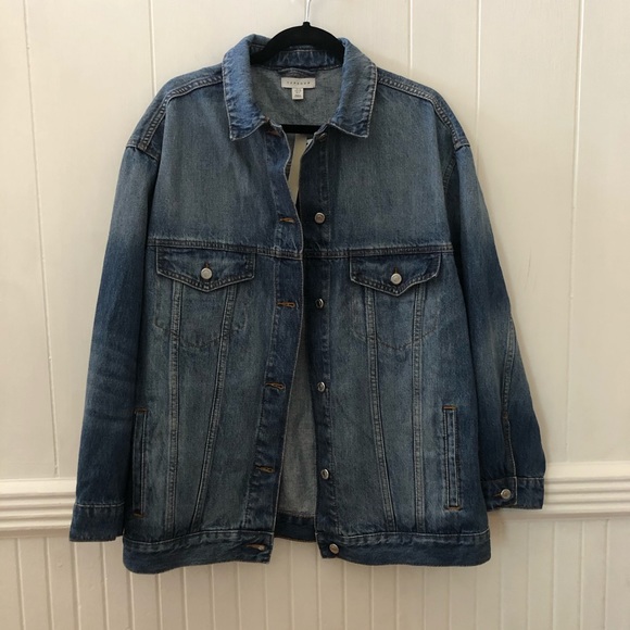 Top Shop Oversized Denim “Dad” Jacket - Picture 2 of 9